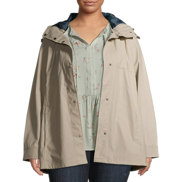 Big Chill Womens Waterproof Packable Hooded Outdoor Active Rainwear 